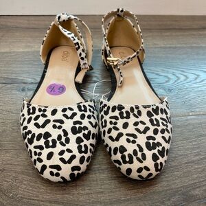 Diba Leopard Print Flats - Size 7.5